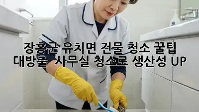 장흥군 유치면 건물 청소🧹 꿀팁 대방출! ✨ 사무실 청소로 생산성 UP!
